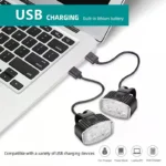 Cycling Bicycle Front Rear Light Set Bike USB Charge Headlight Light MTB Waterproof Taillight LED Lantern Bicycle Accessories - Image 5