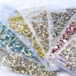 1440Pcs Mix Size SS3-SS20 Champagne Glass Flat Back Rhinestone Golden Shadow Glitter Non Hotfix Rhinestones for Nail Art Clothes - Image 3