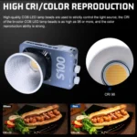 100W Photography Light Dual Color Temperature Soft Light Lamp Camera DSLR Lighting Night Scene Outdoor Shooting COB Fill Light - Image 2