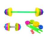 Children dumbbell detachable long barbell child boy girl plastic filled sand outdoor sports beach toys children indoor toys kids - Image 2