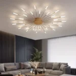 Living room dining room LED pendant light, modern creative lighting, home decoration lighting, bedroom study spiral ceiling ligh