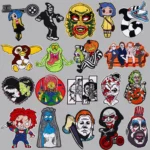 Halloween Series Patches On Clothes Horror Things Embroidered Patches Cartoon Badges Iron On Patch DIY Clothing Accessories