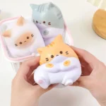 Cute Cat Stress Relief Squishy Toys PU Slow Rising Squeeze Antistress Ball Cartoon Table Ornaments Squishy Stress Reliever Toys - Image 3
