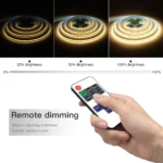 1M/2M/3M/5M COB LED Light Strip Wireless RF Remote Control Dimmable 3000K-6500K 320LEDs/M USB LED Tape For TV Mirror Backlight - Image 4
