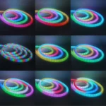 WS2812B WS2811 DC5V Round Reticulate Pattern Neon LED Strip WiFi Bluetooth Kit 50LED 360 Degree Smart RGB Flex Silicon Rope Tape - Image 2