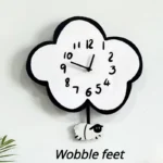 Swaying Cloud Cartoon Mute Clock Living Room Children's Room Swing Wall Clock Home Decoration Modern Simple Clock - Image 2
