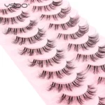 YSDO Natural Mink Eyelashes 3/6/10 Pairs Wispy Faux 3D Mink Lashes Short Fluffy Half False Eyelash Makeup Tools Cat Eye Lashes - Image 4