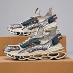 Walking Shoes Men 2025 New Thick Sole Cushioning Soft Sole Breathable Mesh Comfortable Sports Running Shoes Trendy Sneakers - Image 6