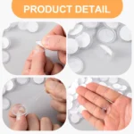 20-100pcs Transparent Utility Hooks Casual Style Strong Self-Adhesive Ceiling Mount Easy Install for DIY Decor Home Organization - Image 4