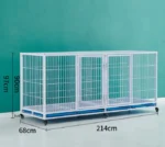 Single Tier Durable Large Metal Kennels Dog Cages Dog House for Pet Hospital Display - Image 2