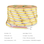 2m 3m 5m DC12V 24V CCT COB LED Strip Lights 608LEDs/M Dimmable LED Lights Tape 2700K - 6500K Changeable CCT FCOB Lamp Room Decor - Image 2