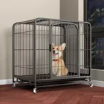 Household Indoor and Outdoor Dog Cage Large Dog Medium Dog Cage with Toilet Golden Retriever Labrador Cage Pet Supplies House - Image 5