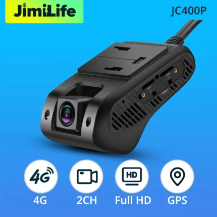 Jimi JC400P 4G Dash Cam With Live Stream 1080P Dual Camera GPS Tracking Wifi Hotspot Multi-alarms Car DVR Recorder Free APP Web