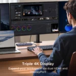 UGREEN 12-in-1 USB HUB Type-C to 2HDMI 4K120Hz DP USB3.2 10Gbps SD/TF RJ45 PD100W for MacBook Dell HP Laptop Accessories Docking - Image 3