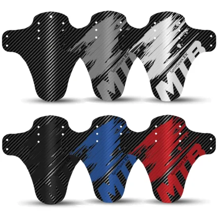 2025 Upgraded Carbon Pattern Bicycle Fender Road Mountain Bike Mud Guard Front Rear Wheel Mudguard Ultralight MTB Fender