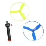 Colorful Plastic Pull Line UFO Flying Saucer Outdoor Game Toys for Children Boys Girls Helicopters Lawn Toy Sports - Image 5