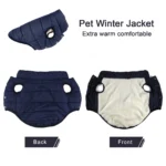 Winter Dog Clothes Outdoor Cold Proof Warm Dog Jacket with Fleece Cotton Lining Chihuahua French Bulldog Puppy Clothing Coat - Image 5