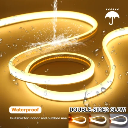 12V 24V COB LED Strip Light High Density 320LEDS/m RA90 IP65 Waterproof 3000K 4000K 6000K Flexible Neon Lights for Outdoor Room