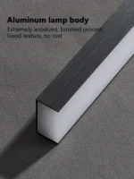 Minimalist Linear Pendant Lights LED Modern Chandelier Dining Room Island Light Restaurant Cafe Bar Office Hanging Lamps Black - Image 6