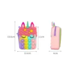 Unicorn Crossbody Bag Girl Crossbody Bag Toy Anti stress Simple Dent Stress Relief Children's Coin Wallet Decompression Toy - Image 6
