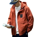 Spring and autumn new men's cargo jacket coat large size fashion brand loose casual jacket jacket - Image 2