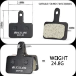 BUCKLOS Bike Brake Pad Resin Disc Pads For SHIMANO B01S Wear-resistant MTB Bicycle Hydraulic Brake Pad for B03S B05S Brake Parts - Image 3