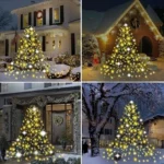 Street Garland EU/US Plug 10-50M Christmas Strobe String Lights With 31V Transformer Safe For Home Wedding Party Holiday Outdoor