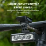Bike Light Hoisting Front Led Flashlight Bicycle Light 1700Lm Headlight USB Charging MTB Road Cycling Ultra Powerful Bike Lamp - Image 2