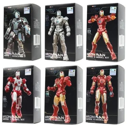 Fondjoy Marvel figure Splicing toys iron man MK1 MK2 MK3 MK4 MK5 MK6 MK7 Action figure model Birthday gift for children