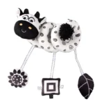 New Black And White Baby Bed Hanging Toy Hanging Spiral Rattle Cart Pendant Interactive Early Education Newborn 0-2 Years Gifts - Image 5