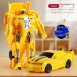 Transformation Car Anime Robot Model One Step Deformation Robot Toy Kid Puzzle Toy Deformation Car Action Figure Model - Image 4