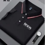 Embroidered New Men's Business Casual Short Sleeved Polo Shirt, Fashionable, Breathable, Comfortable and Versatile Top - Image 2