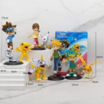 8pcs/Set Digimon Adventure Tailmon Gomamon Patamon Gabumon Tentomon Palmon Piyomon Agumon Anime Model Toy Doll Gifts - Image 5