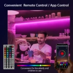 Nexillumi 5050 RGB LED Strip Lights, 5m/10m/15m/20m/30m Bluetooth APP Control Music Sync Ribbon with 12V/24V Adapter for Decor - Image 2