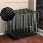 Household Indoor and Outdoor Dog Cage Large Dog Medium Dog Cage with Toilet Golden Retriever Labrador Cage Pet Supplies House - Image 3