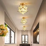 Creative Crystal Ceiling Light Black/Gold Modern Crystal Ceiling Lamps for Living Room Hallway Aisle Bedroom Indoor Lighting - Image 6