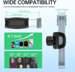 Phone Mount for Car Dashboard, 360 Degree Rotation Universal Cell Phone Holder for Car Clip Mount Stand Suitable for phones - Image 5