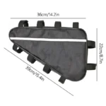 Triangle Battery Bicycle Pack Waterproof 210D Oxford Cloth Converted MTB Road Bike Tube Frame Case Storage Bike Bag - Image 4