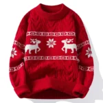 2024 Winter sweater new High End Luxury Cashmere Sweater Men Thick Warm Mens Sweaters With Deer Korean Harajuku Christmas Jumper - Image 3