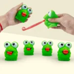 Children Creative Decompression Fidget Toys Pinch Frog Dinosaur Sticking Tongue Out Relieve Stress Toy Christmas Gifts For Kids
