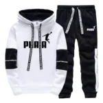 Hot Sales Mens Tracksuit Print Casual Sweatshirts Sportswear Single Piece Hoodie Pants Outdoors Gym Sports Jogging Mens Clothing - Image 2