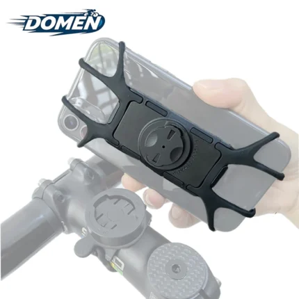 DOMEN Bike Sram Garmin Phone Holder Bicycle Silicone Mobile Cellphone Mount Shockproof Holder Motorcycle Phone Bracket