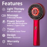 Electric Head Massage Comb Head Vibration Massager Portable Hair Follicle Comb Scalp Oil Liquid Applicator Hair Growth Anti Loss - Image 5