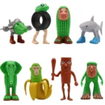 6-8Pcs Italian Brainrot Tung Sahur Figure Toy Tralalero Tralala Figures Bombardino Crocodilo Shimpanzini Bananini Doll Gift - Image 2