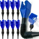 1-10pcs Foldable Car Motorcycle Refueling Engine Plastic Oil Funnel Filter Transfer Tool Flexible Funnel Draining Tool