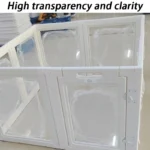 Indoor Dog Fences Cages Backyard Transparent Dog Enclosure High Home Puppy Playpen Small Animals Crate Portable Pet Corral - Image 2
