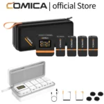 COMICA Vimo Q Four-channel Mini Wireless Microphone Wireless Lavalier Microphone With Charging Case for Camera Smartphone PC