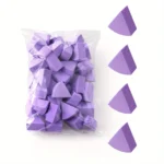 50pcs Triangle Makeup Blender Sponges For Full Face Curve Blending Coverage, Cream, Liquid Foundation, Mini Beauty Applicator - Image 5