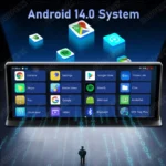 K60 Pro 11.3" 4G+64G WIFI Android 14 AI Screen GPS Navigation Carplay Android AUTO 1080P Dash Cam RearView Mirror Video Recorder - Image 3