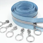 2 Meters 4 Slider 5# Golden Silver Slider Tooth Large Piece of Nylon Coil Code DIY Household Sewing Zipper - Image 3